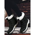thumbnail image 6 of Gomelly Womens Snow Boots Waterproof Winter Boots Non-Slip Warm Mid-Calf Boot Black 7, 6 of 9