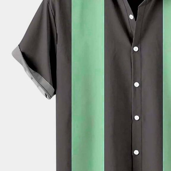 Gubotare Hawaiian Shirt For Men Men's Western Cowboy Long Sleeve Pearl Snap Casual Work Shirts,Dark Gray S