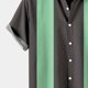 thumbnail image 2 of Camisas s Para Hombre Camisa de manga corta con cuello vuelto y estampado suelto informal de Hawaii de verano para hombre (Dark Gray, XL), 2 of 6