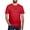 Red, variant on - Delta Sigma Phi Grayscale Stacked Logo T Shirt - Men's Fitted T-Shirt