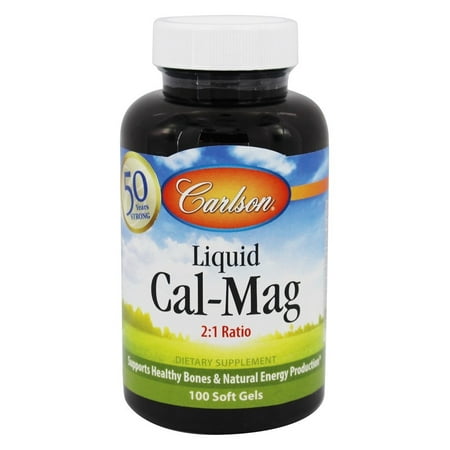 - Carlson Labs - Liquid Cal-Mag - 100 Softgels