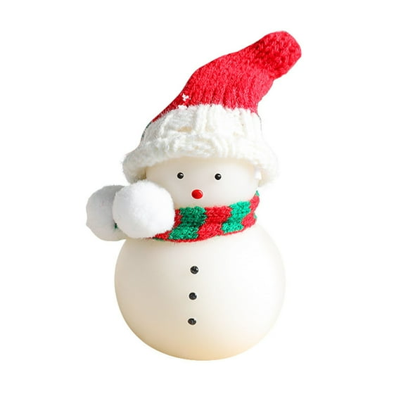 TopLLC Christmas Tree Ornaments, Christmas Decorations Christmas Gifts Wax Christmas Snowman Aromatherapy Candle Souvenir DIY Vibes Decoration Aromatherapy Candle Ornament Snowman Aromatherapy