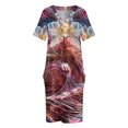 thumbnail image 3 of Lotus Guidance-vestido holgado con bolsillos para mujer ropa de noche para niña, 3 of 6