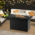 thumbnail image 2 of Costway 52'' Outdoor Gas Fire Pit Table Patio Propane Firepit with Cover 50,000 BTU Black, 2 of 10
