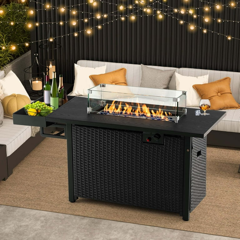 Sizzim 50,000BTU 44 X CSA Propane Wicker Outdoor Fire