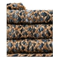thumbnail image 6 of Unique Loom Braided Chindi Collection Area Rug - Crossed (2' 2" x 6' 1" Runner Natural/Blue), 6 of 7