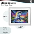 thumbnail image 4 of Stupell Industries Contemporary Rainbow Prism Unicorn Gray Framed Print Under Glass, 16 x 13, by Tabz Jones, 4 of 8