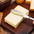 thumbnail image 3 of 2 Pack Stainless Steel Butter Spreader Knife, Multi-Function Butter Spreader and Grater with Serrated Edge & Ergonomic Handle, 3 in 1 Kitchen Gadgets for Breakfast, Butter, Cheese Jams, 3 of 7