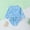Blue, variant on Eltusu Girls One-Piece Swimsuit, Quick Dry Comfort Crew Neck Long Sleeve Rashguard Suit Orange Size 2-6 T