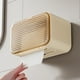 thumbnail image 5 of Organizador de caja de pañuelos montado en la pared | Diseño transparente sin orificios - Dispensador de plástico para papel higiénico y rollo de papel | Uso de la cocina, el baño, la sala de estar, 5 of 5