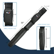 GSE Games & Sports Expert 2x2 Hard Square Billiard Cue Case. Pool Cue Stick Carrying Case, Billiard Pool Cue Accessories (5 Colors Available)