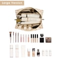 thumbnail image 6 of Cute Makeup Bag Travel Cosmetic Bag Organizer Toiletry Bag Make up Bags with Compartments Pouch Purse for Women & Men, Light Checkerboard, 6 of 7