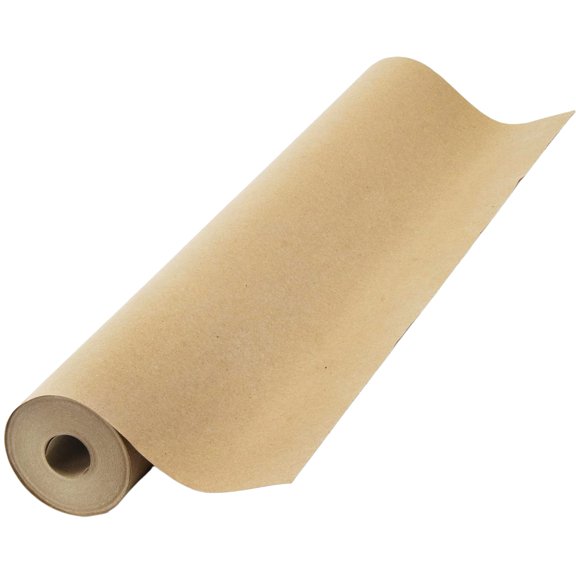 Kraft Paper Roll 17.75x1200 Inches, 100 Ft Recycled Brown Packing Paper for Moving Shipping, Gift Wrapping, Art Craft Supplies, Floor Covering Table Runner, Brown
