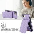 thumbnail image 5 of Crossbody Wallet Case Compatible for iPhone 16e, RFID Blocking Protective Purse Case Cover with Card Slots Holder Kickstand Shoulder Strap Lanyard Magnetic Closure 6.1 Inch, Purple, 5 of 8