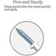 thumbnail image 3 of 30pcs Screw-In Cup Hooks, White Plastic Coated Mug Holders, 3 of 5