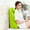 Green, variant on Ergonomic Spinal Posture Support Bed Pillow - Blue Memory Foam Reading Pillow for Bed, Back Pillow, and Leg Support