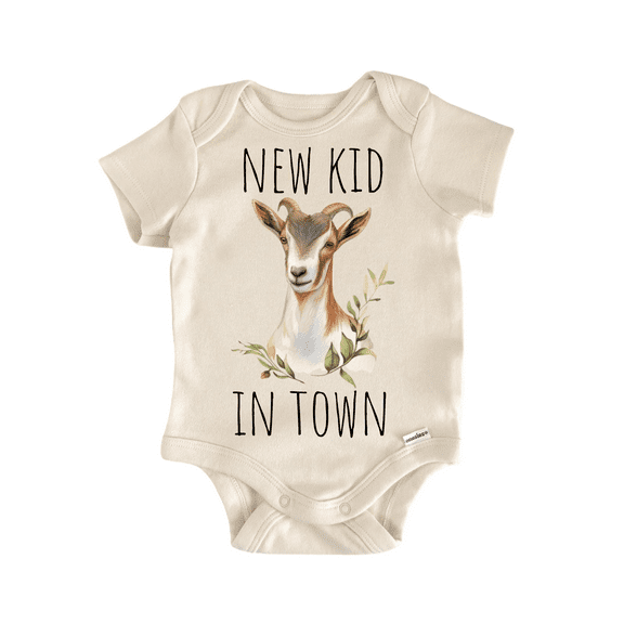 New Kid Goat Newborn Baby Bodysuit