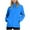Blue, variant on Wensltd Women Sports Jacket Outdoor Windproof Zipper Hooded Jacket for Cycling Hiking