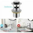 thumbnail image 3 of Rarida Universal Sink Drain for Stylish Bathrooms Chrome Pop-up Drain with Overflow, 3 of 5