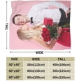 thumbnail image 5 of Personalised Blankets for Adults Custom Photo Picture Blanket Throw Fleece Flannel Customised Throws, Valentines Birthday Anniversary Wedding Gifts Him, Her, Family, 9 Photos, Full, 5 of 6