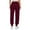 09# Wine, variant on Women's Fleece Lined Sweatpants Thermal Winter High Waisted Sweat Pants Interior Drawstring Baggy Jogger Pants Navy XL