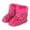 Red, variant on Furry Boots for Women Fluffy Platform Flat Ankle Snow Mini Booties 2025 Winter Mid Calf Outdoor Walking Shoes Red 9.5