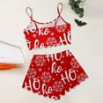 thumbnail image 4 of Sexy Pajama Sets – Satin Pajamas for Women Set & Lounge Sets Women's Christmas Sleeveless Vest & Shorts Set 2 Piece Sleepwear, 4 of 5