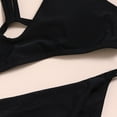 thumbnail image 5 of WREESH Women Solid Bikini Two-Piece Swimwear Swimsuit Beachwear Set, 5 of 5