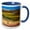 Blue/White, variant on 3drose, Alaska, Denali National Park. Autumn Landscape., 15oz Mug
