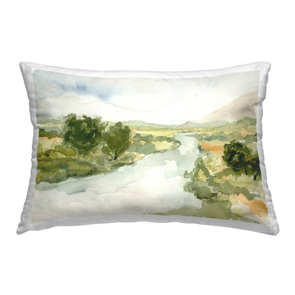 Stupell Industries Atmospheric Stream Landscape Decorative Printed Throw Pillow Design by Victoria Barnes
