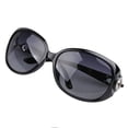 thumbnail image 3 of Fashion Eyewear Retro Vintage Oversized Unisex Sunglasses, Black, 3 of 10