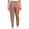 thumbnail image 4 of Athletic Works Women's Plus Athleisure Knit Pants, 2-Pack, 4 of 5