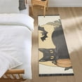 thumbnail image 3 of Yayeee Hallway Runner Rug 2'x6' Non Slip Machine Washable with Rubber Backing, Beige Halloween Cat, 3 of 8
