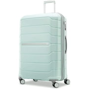 Samsonite Freeform Hardside Expandable with Double Spinner Wheels, Checked-Large 28-Inch, Mint Green