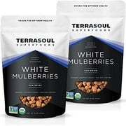 Organic Sun-dried White Mulberries Antioxidants Vitamin C Resveratrol Immune