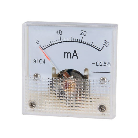 91C4-A Analog Current Panel Meter DC 30mA Ammeter for Circuit Testing
