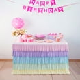 thumbnail image 3 of Gradual Color Changing Cake Skirt Decorative Table Cover for Birthday Wedding Party Events and Celebrations, 3 of 3