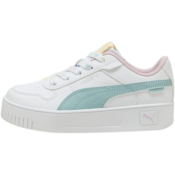 Tenis Puma Carina Street Lacey PS para Niñas 17 A 21.5. 400885-01 blanco 21.5