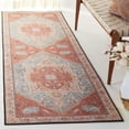 thumbnail image 2 of SAFAVIEH Tucson Filip Oriental Machine Washable Runner Rug, Aqua/Rust, 2'6" x 6', 2 of 8