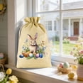 thumbnail image 4 of 3Pcs Easter Bags Drawstring Gift Bag Easter Bunny Rabbit Linen Bag Reusable Gift Pouch Hunt Party Favor Chocolate Sweet Bags for Treats Goodie, 4 of 6
