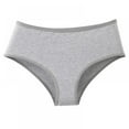 thumbnail image 1 of Baywell Women's Underwear, High Waisted Cotton Panties Soft Stretch Breathable Briefs Gray L, 1 of 7