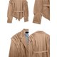 thumbnail image 5 of Chaqueta de con Parches y Cinturón para Mujer, de Larga, con Cordón Ajustable, Abrigo Grueso para Mujer, Ropa de Calle Caqui M, 5 of 10