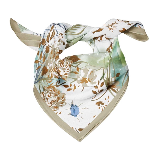 Bimba Womens Rectangular Printed Cotton Voile Scarf Neck Head Wrap-40 x 80 Inches