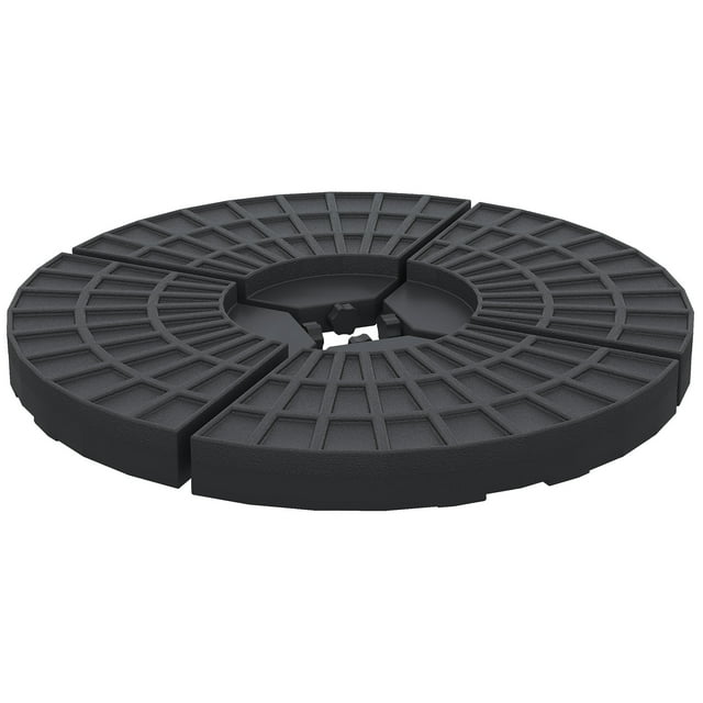 CoSoTower Set of 4 Umbrella Base Weights Outdoor Parasol Holder for Cross Base Portable