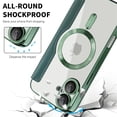 thumbnail image 6 of Allytechgroup Magnetic Wallet Case for Apple iPhone 16, RFID Blocking PU Leather Clear Back Cover Compatible with Magsafe Wireless Charging Anti-Scratch Phone Case for iPhone 16, Darkgreen, 6 of 8