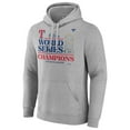 thumbnail image 2 of Men's Fanatics  Heather Gray Texas Rangers 2023 World Series Champions Locker Room Big & Tall Pullover Hoodie, 2 of 3