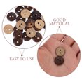 DRAFIDEEP 100Pcs Round Coconut Shell Buttons for Clothing Hats Bags ...
