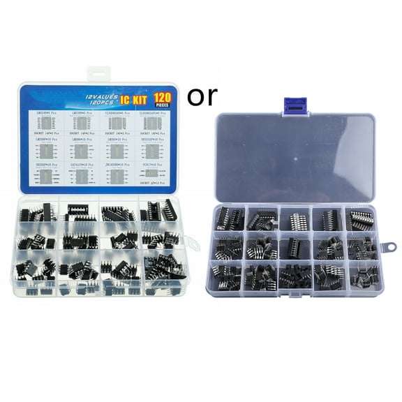 Integrated Circuit Chip IC Chips Assortment Kit Opamp Timer Pwm 120pcs 12 Types