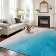 thumbnail image 3 of Summer Beaches Washable Living Room Rugs 5'x8', Casual Oceans Artistic Sea Waves Coastal Landscape Low Pile Throw Large Area Rug Non-Slip Sturdy Edge Binding Carpet for Living Room Kitchen Office, 3 of 9