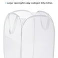 thumbnail image 4 of Cesto de Ropa de Malla Uxcell, Cestas de Ropa Plegables, Blanco, 4 of 7